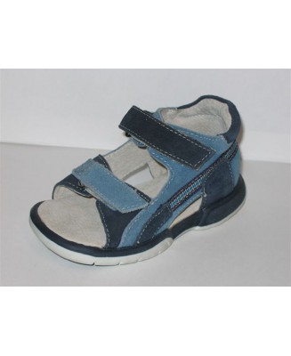 0-05wb13gr Granatowo/nieb. sandałki poniemowlęce