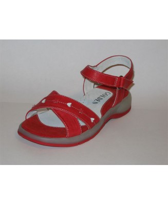 12-L200 czerwone sandały dziewczęce