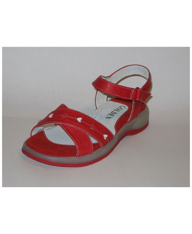 12-L200 czerwone sandały dziewczęce