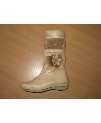 342 j.beżowe kozaki dziewczęce