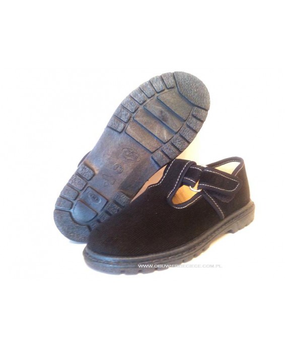 1-589/23 c.granatowe kapcie-buciki dziecięce Befado