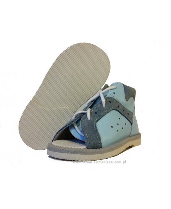 8-BP38MA/0 KUBA błękit j.niebieskie kapcie sandałki obuwie profilaktyczne wcz.dzieciece 18-23 buty Postęp