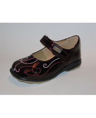 1-3311bo c.bordowe czółenka dziewczęce Eldam