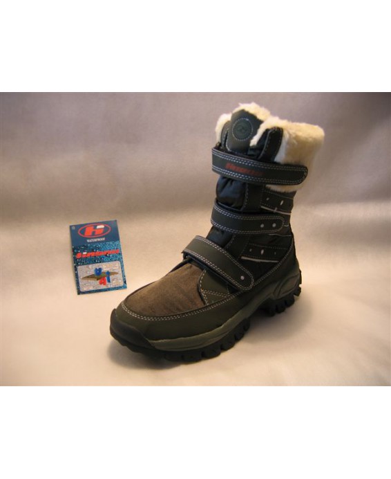 U299D khaki/c.zielone trzewiki dziecięce Hasby