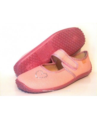 21-352B007 j.różowe czółenka kapcie buty dziewczęce Befado