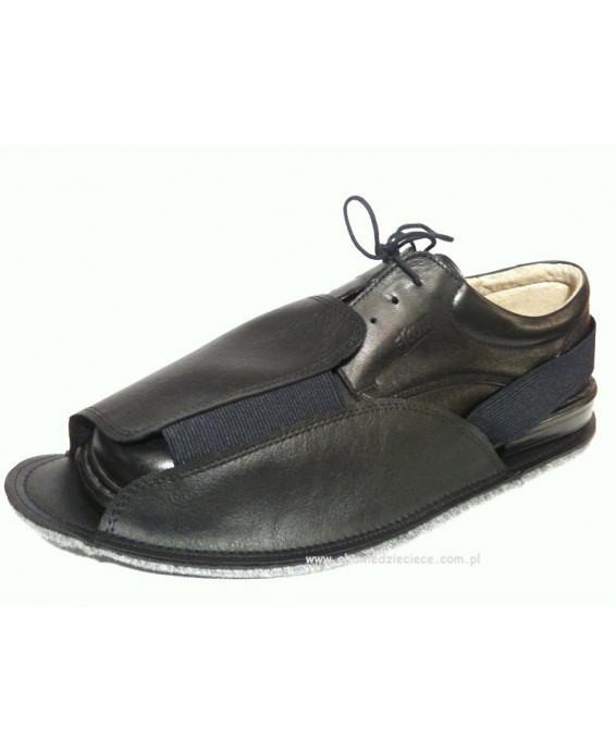 10-210/2M czarne ochronne filcowe-tworzywowe obuwie muzealne, wielorazowego użytku ochraniacze na buty MĘSKIE 34,5cm  Bisbut   (