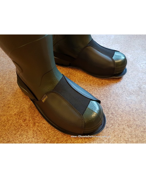 10-210/2M czarne ochronne filcowe-tworzywowe obuwie muzealne, wielorazowego użytku ochraniacze na buty MĘSKIE 34,5cm  Bisbut   (