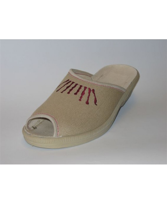 61-581/66 c.beżowe klapki damskie Befado