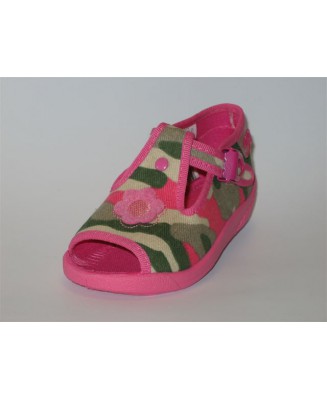 01-631/155 moro/różowe kapcie-buciki wcz.dziecięce  Befado