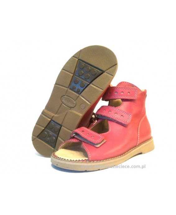 8-B-26rż D BAJBUT c.różowe buty sandały trzewiki kapcie ortopedyczne profilaktyczne dziecięce  35-39  Bajbut
