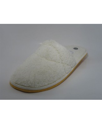 6-no8zpf białe kapcie pantofle papucie frota dziewczęce damskie  Nobex