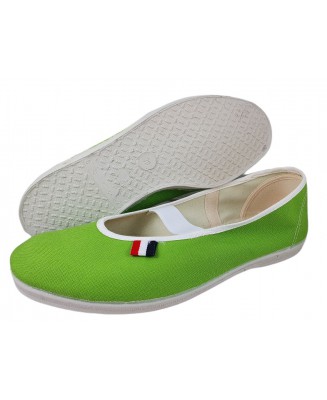 4-1JARBdazi 011-8 green j.zielone jarmilki czeszki flagi ORYGINALNE czółenka tenisówki dziewczęce/damskie  JARMILKI DAGROD  35-4