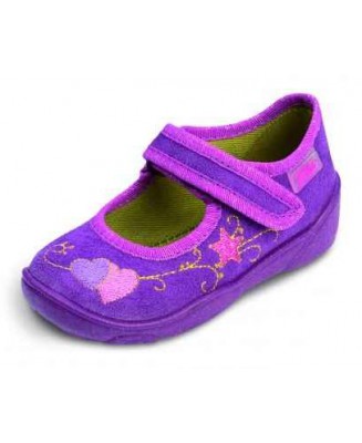0-802/50 fioletowe kapcie-buciki wcz.dziecięce  Befado