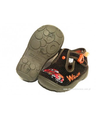 0-674P138 MAXI c.brąz c.zielone :: WKŁADKI SKÓRZANE :: kapcie buciki obuwie wcz.dziecięce Befado  18-26