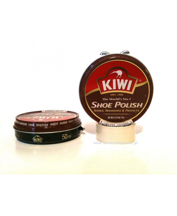 11-01126br brązowa pasta do obuwia 50ml Kiwi