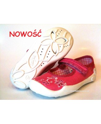 1-114X001 BLANCA BEFADO różowe balerinki czółenka dziewczęce kapcie-buciki obuwie dziecięce Befado  25-30