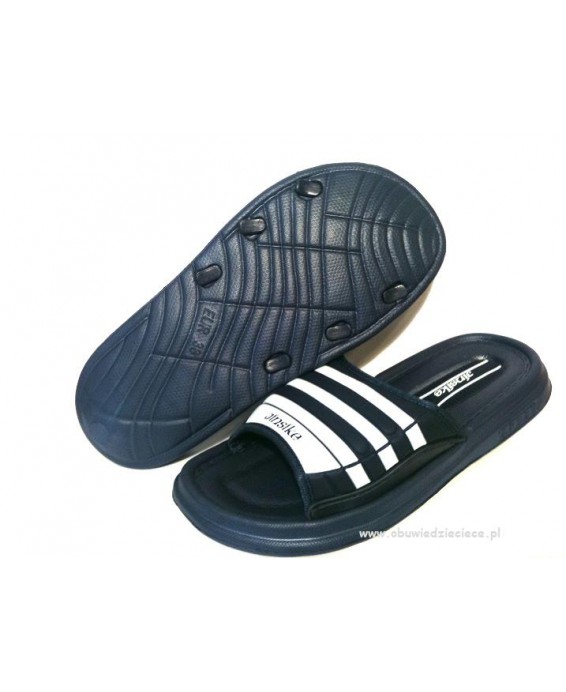 0-4306gr granatowe klapki basenowe-plażowe  36-41