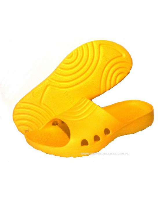 0-L857 MISS LEMIGO EVA żółte klapki basenowe-plażowe Lemigo