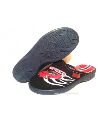 1-707/245 granatowe klapki chłopięce Befado
