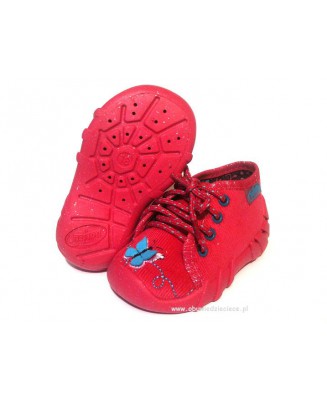 03-130/4 RÓŻOWE kapcie-buciki wcz.dziecięce  Befado