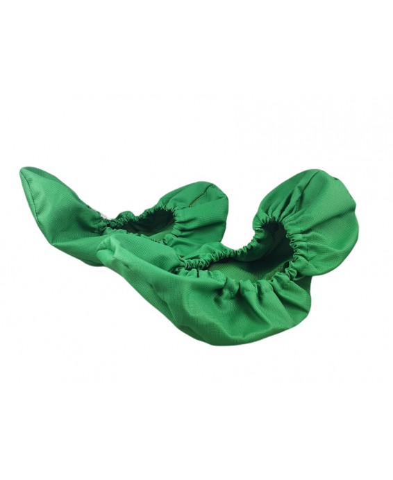 10-102/1 ZIELONE ochraniacze na buty, wielorazowe ortalionowe obuwie ochronne obuwie muzealne, do żłobka, przedszkola, szkoły, b