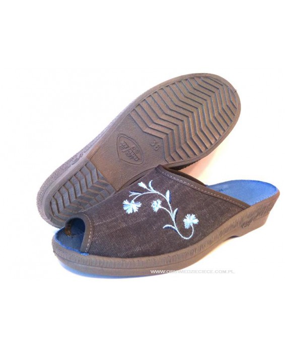 61-581D123 szare klapki damskie Ania Befado