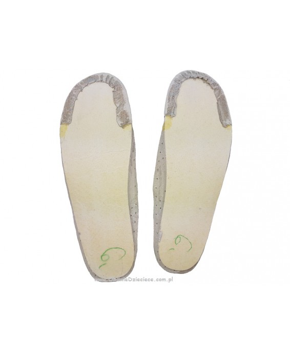 01-065P047 SUNNY GRANATOWE sandałki : WKŁADKI SKÓRZANE i RZEPY : sandały profilaktyczne  - kapcie obuwie dziecięce Befado  20-25