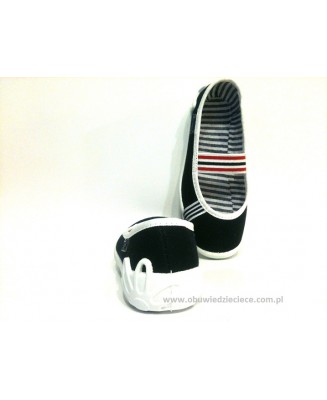 1-193X013 BLANCA granatowe czółenka dziewczęce kapcie-buciki Befado 25-30