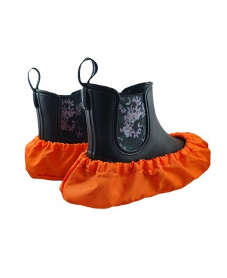 10-102/1 POMARAŃCZOWE ochraniacze na buty, wielorazowe ortalionowe obuwie ochronne obuwie muzealne, ochronniki, pokrowce na obuw