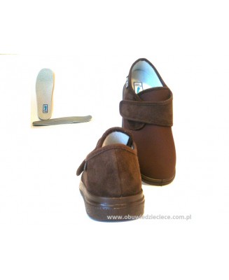 62-036D008 Dr Orto BRĄZOWE elastyczne obuwie profilaktyczno ortopedyczne damskie - męskie BEFADO Dr Orto System SILBER (Ag)