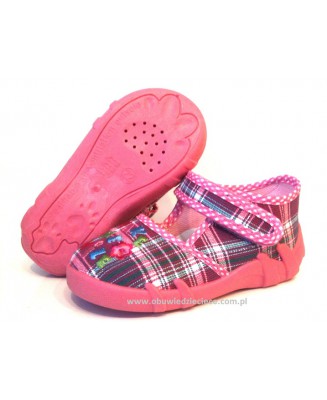 0-13-105L fiolet kratka buciki-kapcie wcz.dziecięce Renbut  19-25
