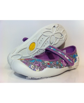 20-114Y065  Blanca czółenka dziewczęce kapcie-buciki obuwie dziecięce Befado 31-36