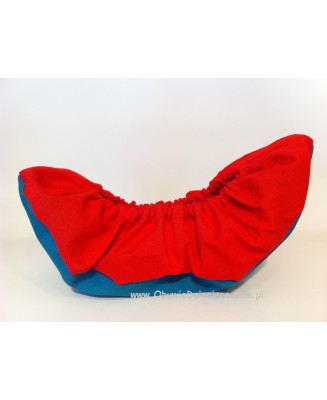 10-102/1 CZERWONO TURKUSOWE ochraniacze na buty, wielorazowe ortalionowe obuwie ochronne obuwie muzealne, ochronniki, pokrowce n