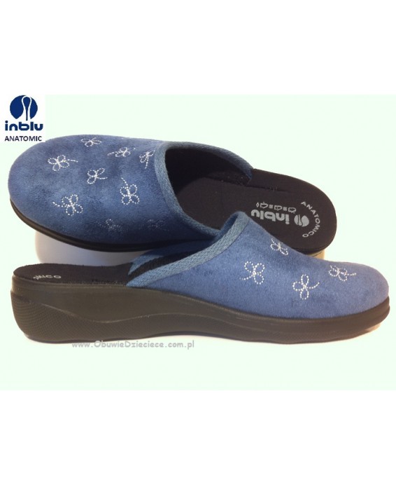 62-CA75 czerwone kapcie-klapki profilaktyczne damskie Inblu Anatomic