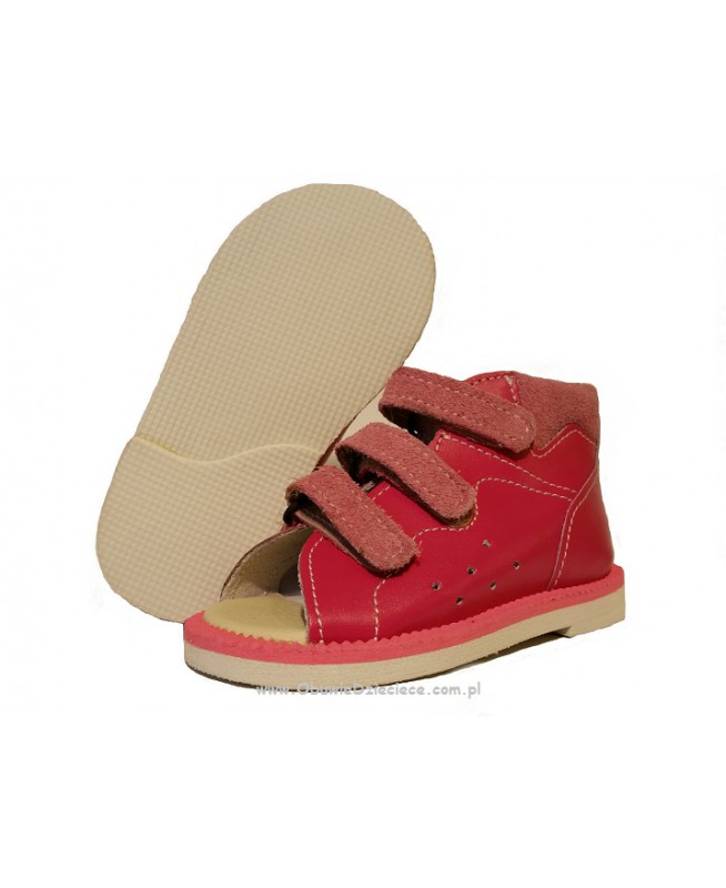 8-BP38MP/0 MIGOTKA ciemno różowe kapcie sandałki obuwie profilaktyczne wcz.dzieciece 18-23 buty Postęp