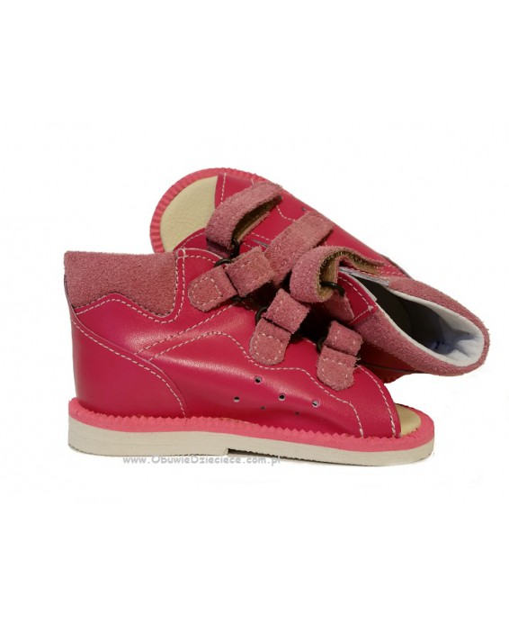 8-BP38MP/0 MIGOTKA ciemno różowe kapcie sandałki obuwie profilaktyczne wcz.dzieciece 18-23 buty Postęp