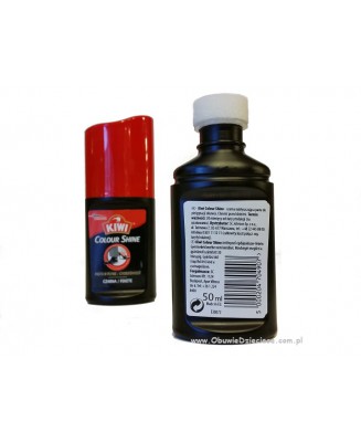 11-01003cz Colour Shine Czarna pasta w płynie do obuwia 50ml Kiwi