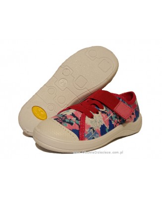 1-251X037 Tim niebiesko różowe półtrampki na rzep kapcie buciki obuwie dziecięce buty Befado 25-30