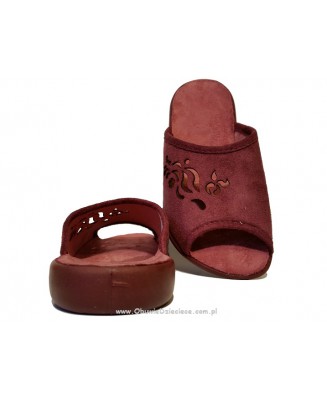 61-254D005 bordowe klapki damskie VIKI B-RELAX BEFADO