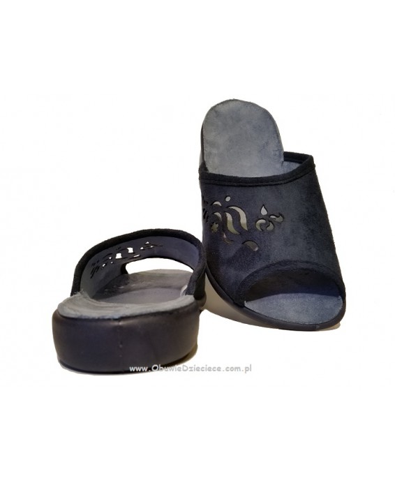 61-254D006 granatowe klapki damskie VIKI B-RELAX BEFADO
