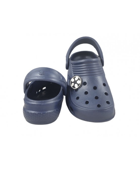0-L881 LEMIGOOS Lemigo granatowe klapki chodaki basenowe plażowe dziecięce BLUE EVA  24-35
