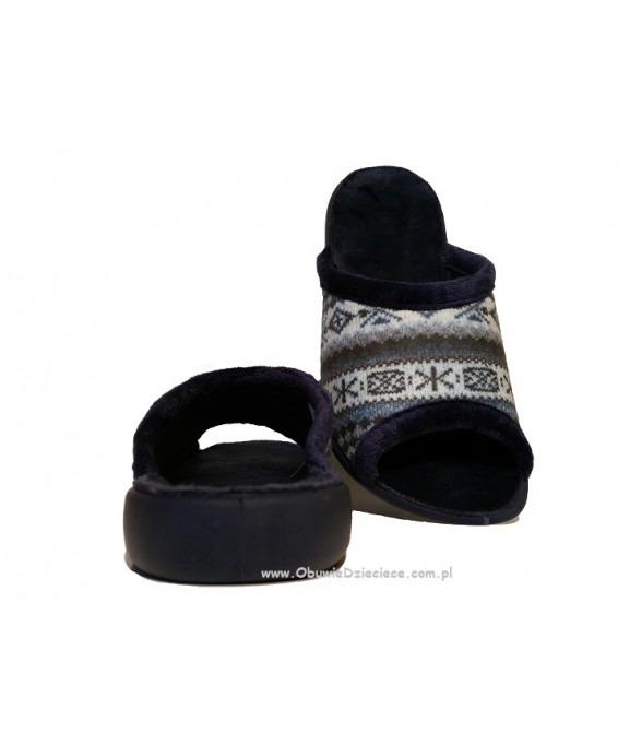 61-254D036 granatowe klapki damskie VIKI B-RELAX BEFADO