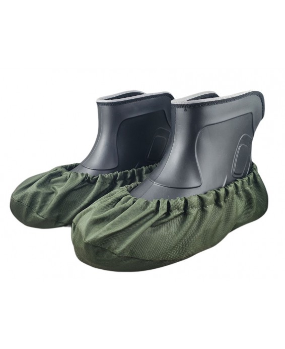 10-102/1 ZIELONE CIEMNE ochraniacze na buty, wielorazowe ortalionowe obuwie ochronne obuwie muzealne, do żłobka, przedszkola, sz
