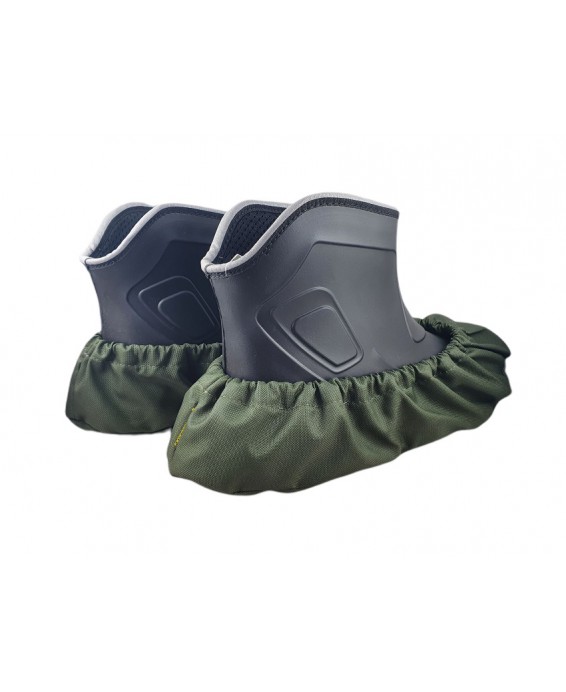 10-102/1 ZIELONE CIEMNE ochraniacze na buty, wielorazowe ortalionowe obuwie ochronne obuwie muzealne, do żłobka, przedszkola, sz