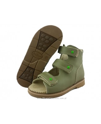 8-B-26jzi BAJBUT jasno zielone buty sandałki trzewiki kapcie ortopedyczne profilaktyczne dziecięce 19-34  Bajbut