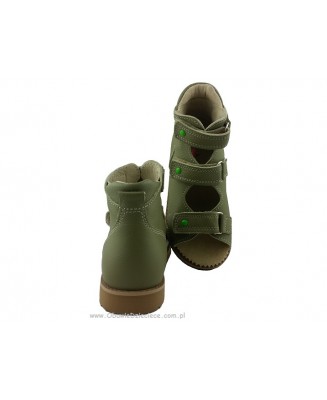 8-B-26jzi BAJBUT jasno zielone buty sandałki trzewiki kapcie ortopedyczne profilaktyczne dziecięce 19-34  Bajbut