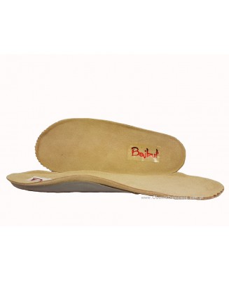 8-B-26gr BAJBUT granatowe buty sandałki trzewiki kapcie ortopedyczne profilaktyczne dziecięce z wkładką skórzaną z profilem 19-3