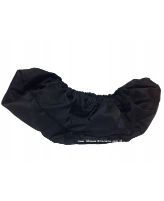 10-102/1PAK  |  PAKIET 20 PAR  |  CZARNE ochraniacze na buty, wielorazowe ortalionowe obuwie ochronne obuwie muzealne, ochronnik