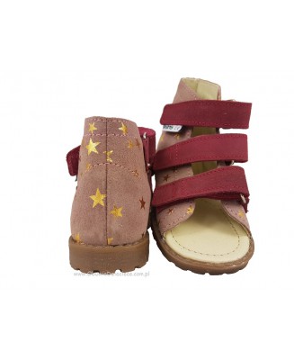 8-1110-50 WRZOS GWIAZDKI buty sandałki-kapcie profilaktyczne przedszk. 19-25  Mrugała