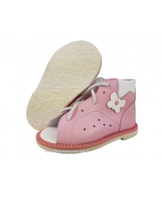 8-BP38MA/A KUBA J.RÓŻ BIEL :: miekka kozia skóra ::  kapcie sandałki obuwie profilaktyczne przedszk. 24-26 buty Postęp